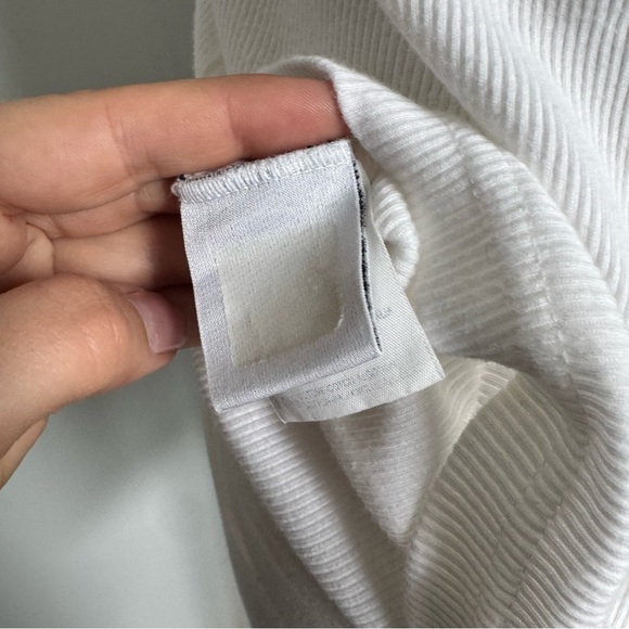 Dolce & Gabbana Jeans Tank Top – Y2K Logo Ribbed White Designer Tank xxl - Picture 6 of 7